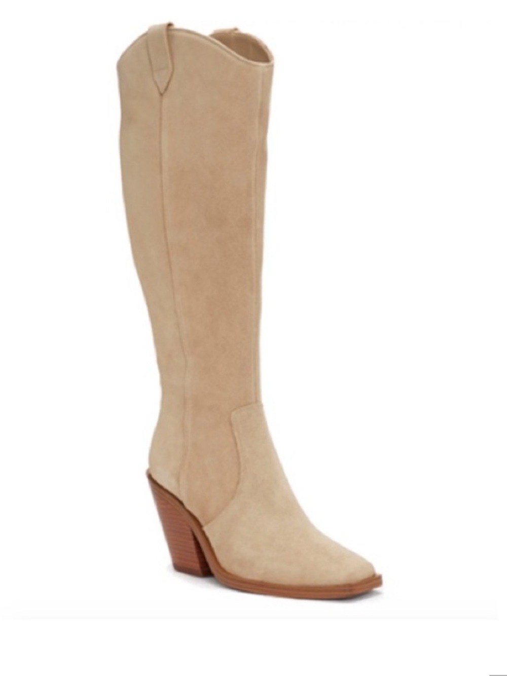 Vince Camuto Afelia Suede Knee High Western Boots Size 10
